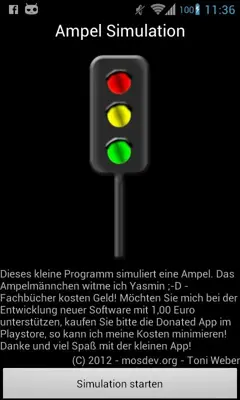 Trafficlight simulation android App screenshot 3